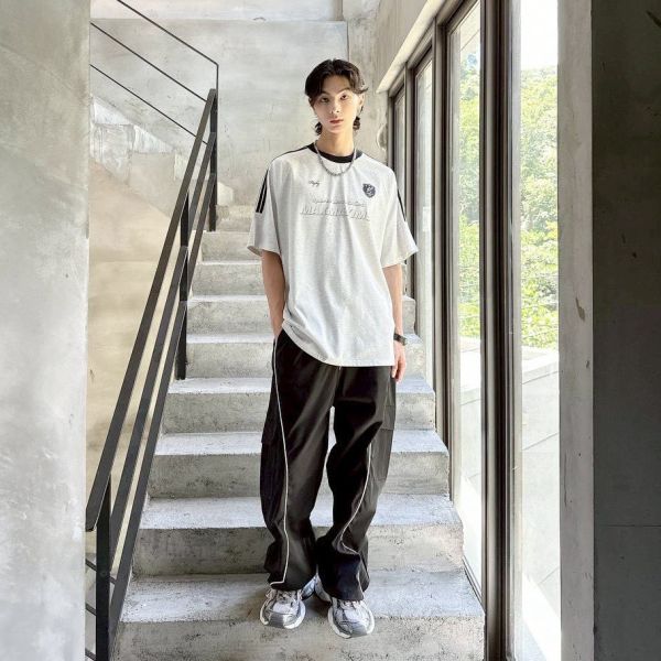 【SORONA®現貨】織帶立體字母印花涼感Tee 