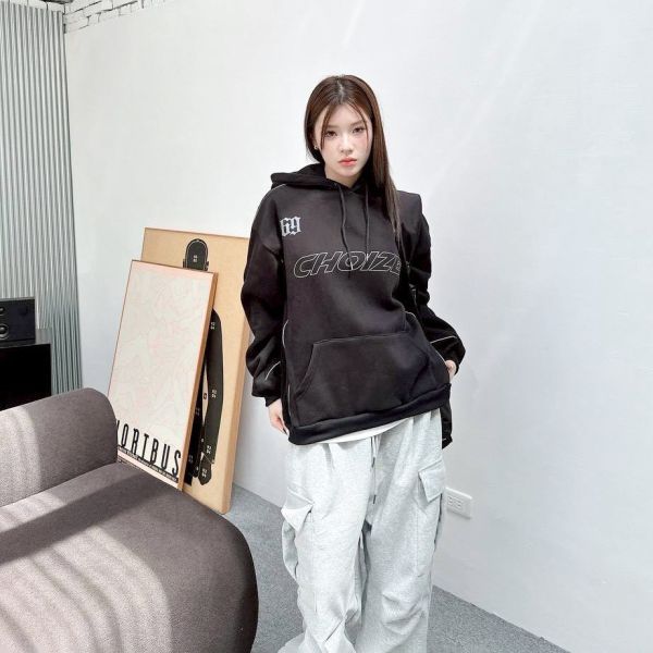 CHOIZE 簍空字印花帽Tee 