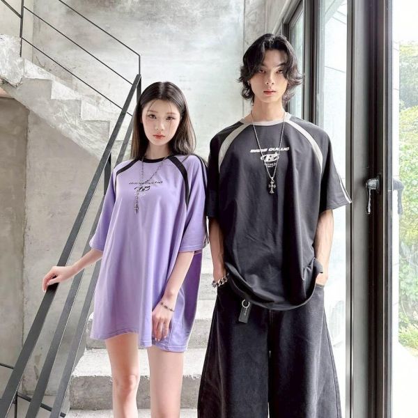 【現貨】BANG OUILUO拼接短Tee 