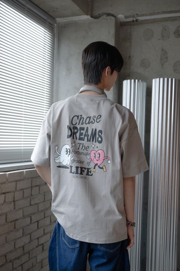 【現貨】Chase幽靈愛心印花短Tee 