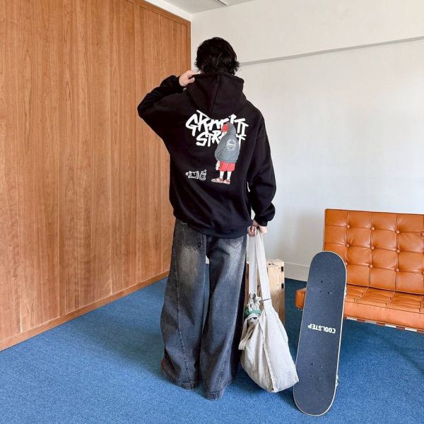 GRAFITI塗鴉少年刷毛帽Tee 