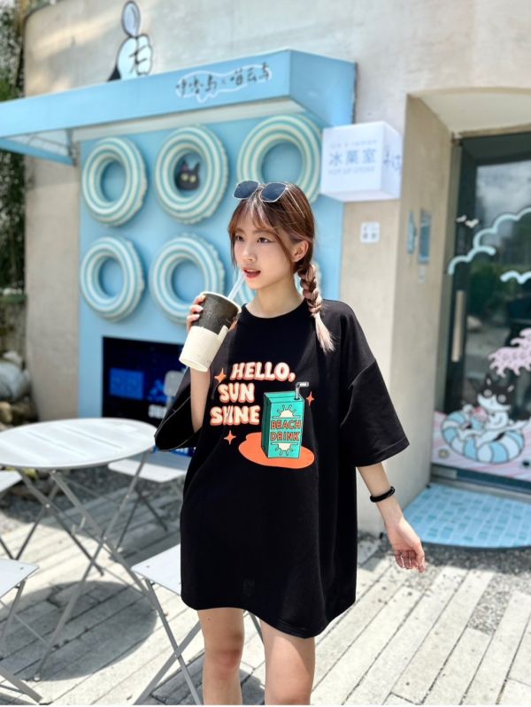 【現貨】沙灘飲料印花Tee 