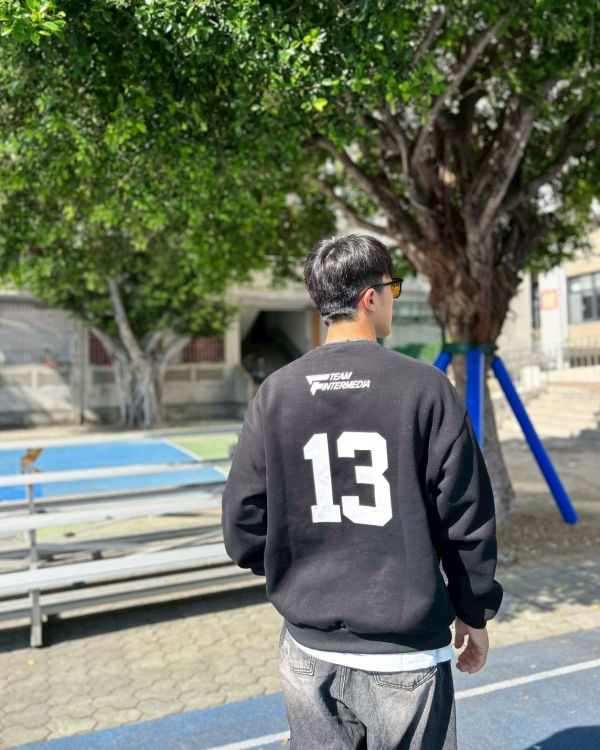 TEAM圓標網眼刷毛大學Tee 