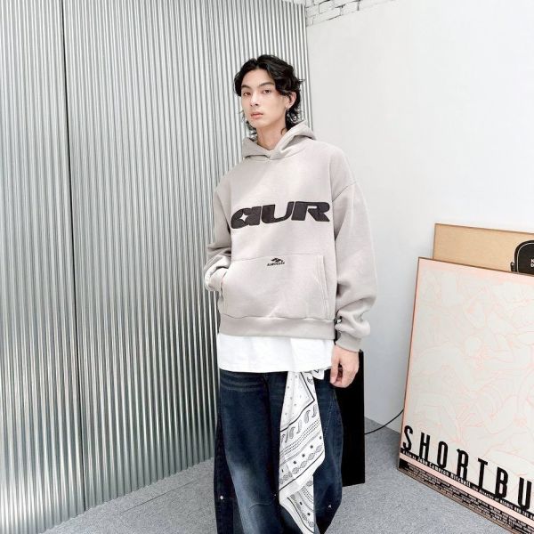 【現貨】AUR刺繡短寬版型帽Tee 