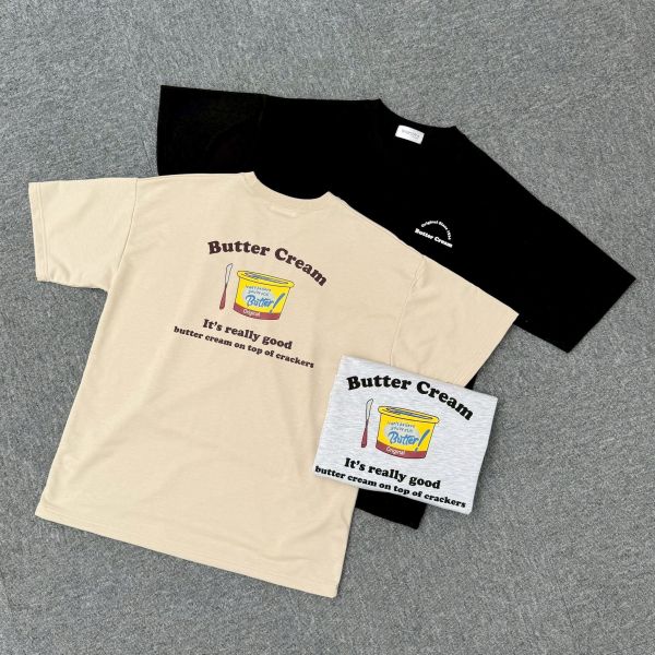 【現貨】美式鮮奶油印花Tee 