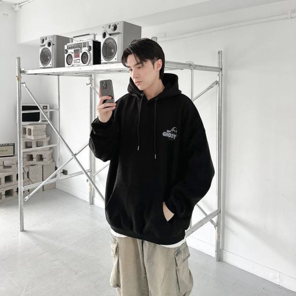 【現貨】GHOST音樂幽靈刷毛帽Tee 