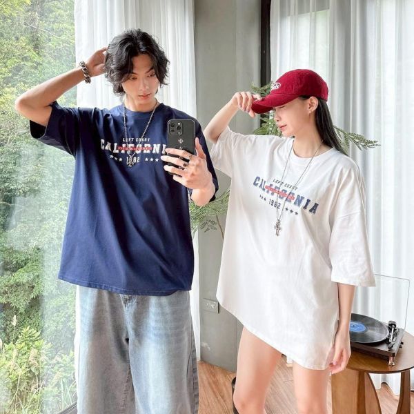 【SORONA®】California1982立體字涼感短Tee 