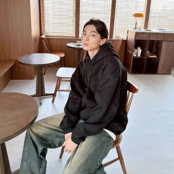 NERF圓標貼布刷毛帽Tee 