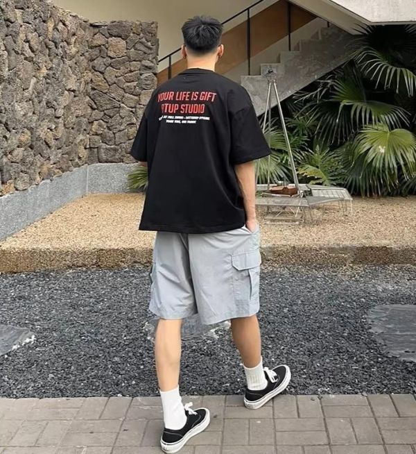 【現貨】 日系少年感休閒寬鬆短Tee 