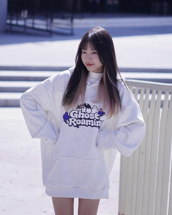 現貨【牛奶暖絨】鬼系幽靈牛奶絨帽Tee 