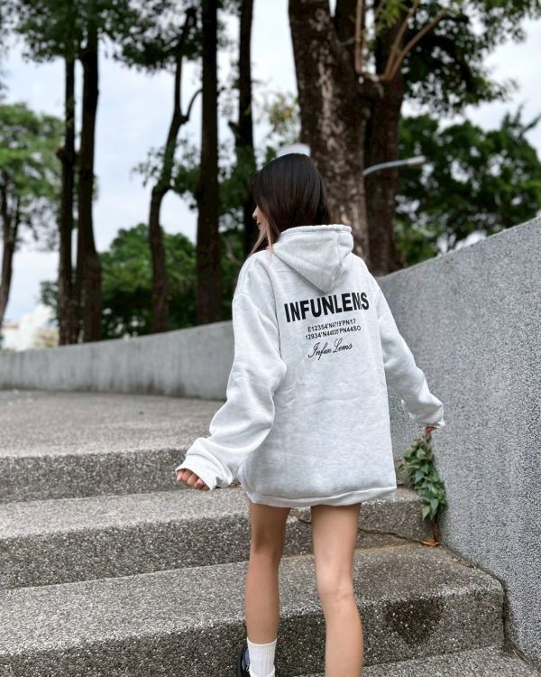 【現貨】INFUNLEMS英字刷毛帽Tee 