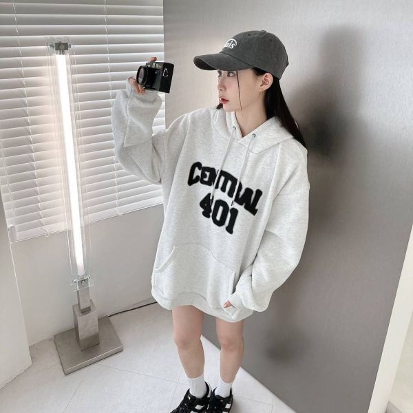 CENTRAL 401噪點噴漆印花刷毛帽Tee 