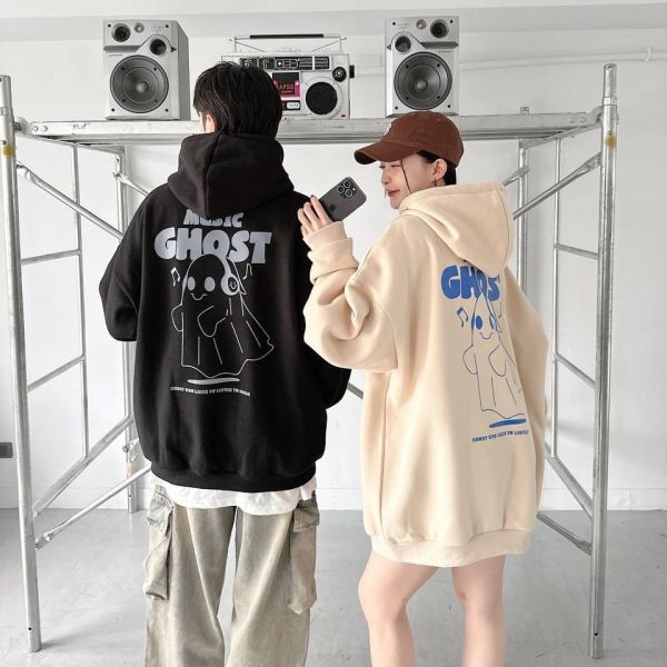 【現貨】GHOST音樂幽靈刷毛帽Tee 