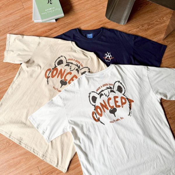 【現貨】熊掌印花短Tee 