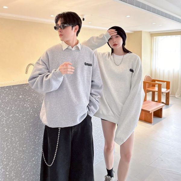 SNOW雪人插畫感刷毛大學Tee 