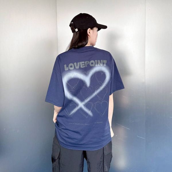 【SORONA®現貨】LOVEPOINT 愛心噴漆涼感Tee 