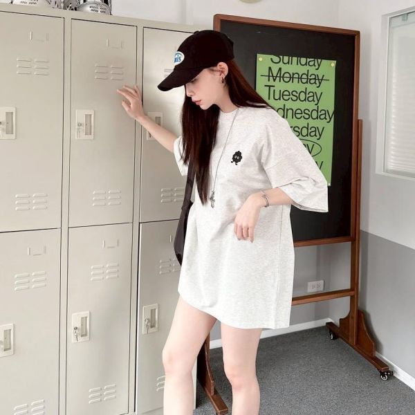 【SORONA®】煤炭球刺繡涼感短Tee 