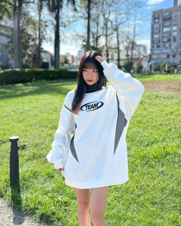 TEAM圓標網眼刷毛大學Tee 