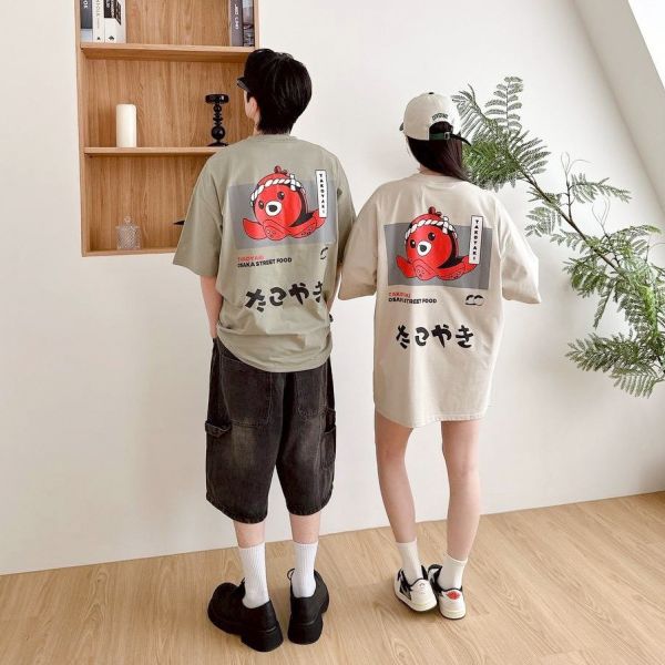 【SORONA®現貨】TAKOYAKI日文章魚師傅印花涼感Tee 