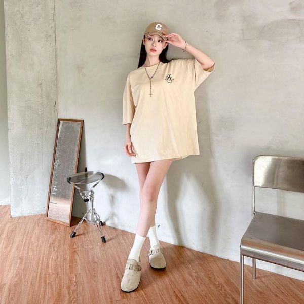 【現貨】熊掌印花短Tee 