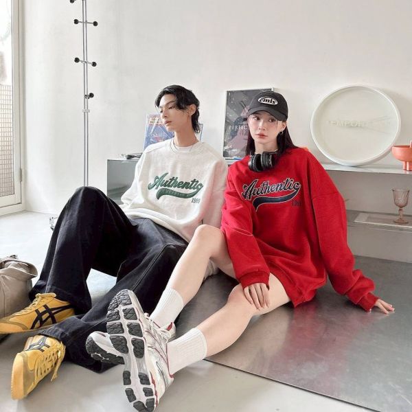 Authentic 1989美式刺繡刷毛大學Tee 