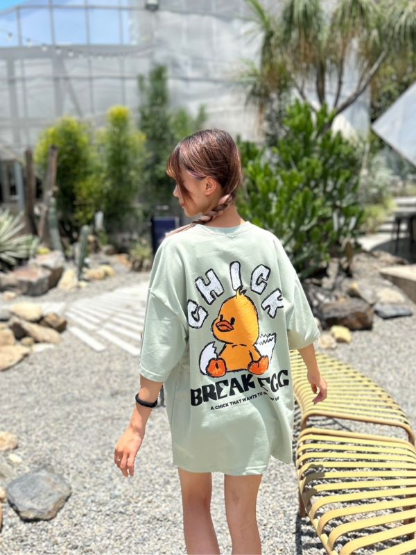 【現貨】CHICK蛋殼鴨塗鴉感Tee 