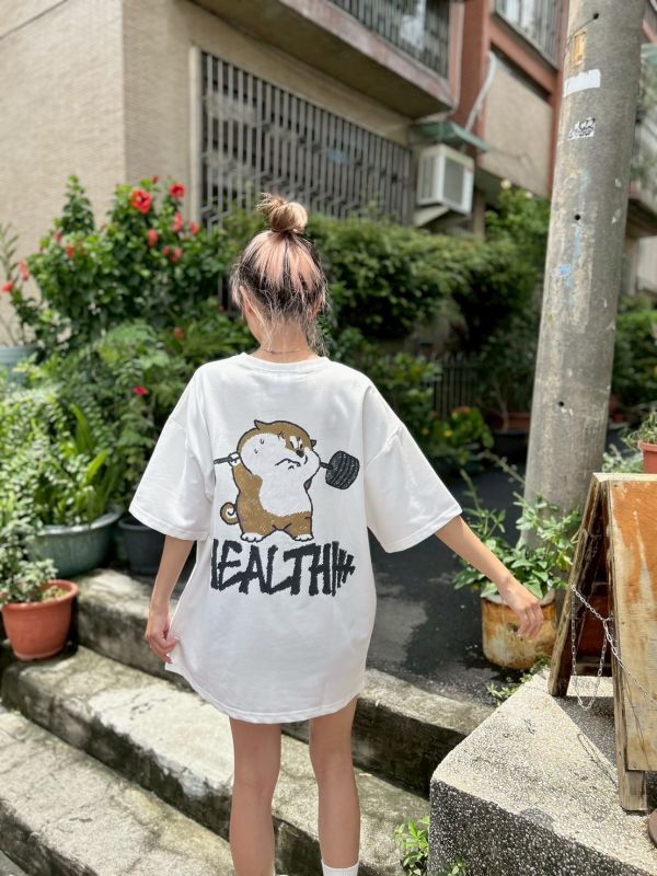 【現貨】HEALTH柴犬舉重Tee 