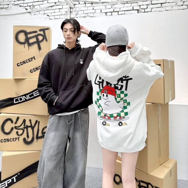 【現貨】GHOST REAL棋盤格滑板幽靈刷毛帽Tee 