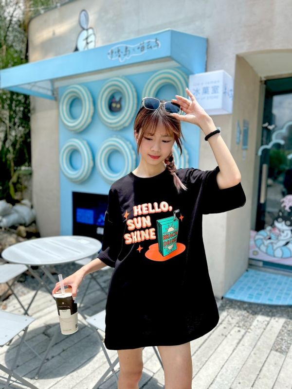 【現貨】沙灘飲料印花Tee 