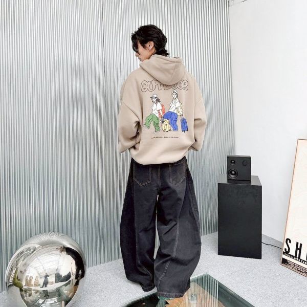 OUTDOOR雙人旅行刷毛帽Tee 