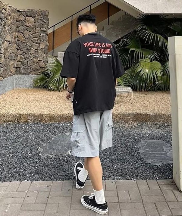 【現貨】 日系少年感休閒寬鬆短Tee 