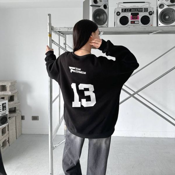 TEAM圓標網眼刷毛大學Tee 