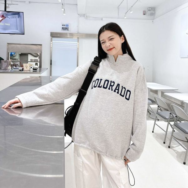 刺繡COLORADO立領長Tee 