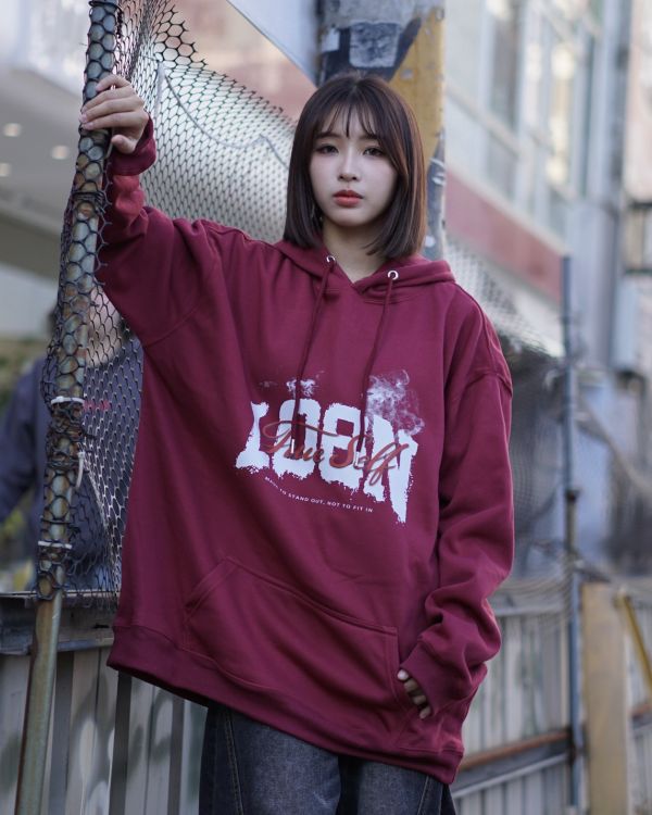 現貨【牛奶暖絨】LOBN煙霧牛奶絨帽Tee 