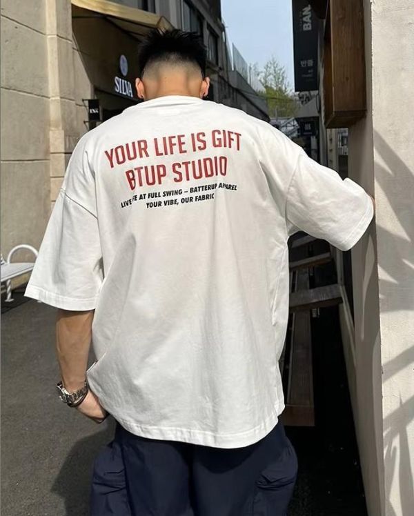 【現貨】 日系少年感休閒寬鬆短Tee 