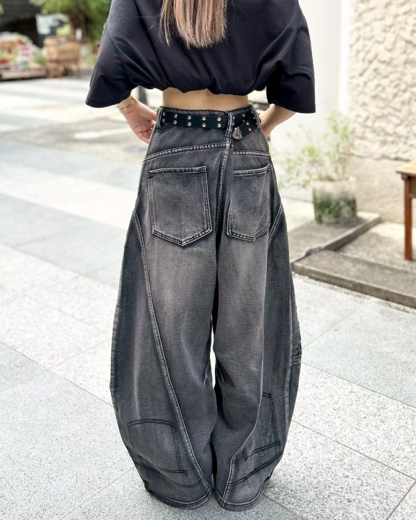 【現貨】反轉解構破壞彎刀褲 