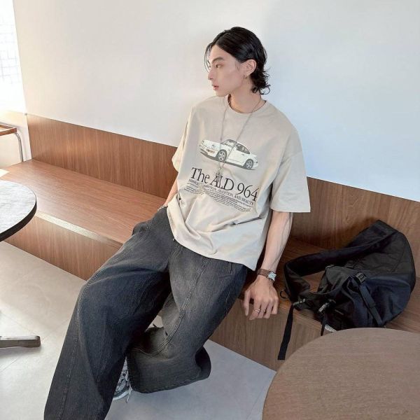 【現貨】The ALD 964復古跑車印花短Tee 