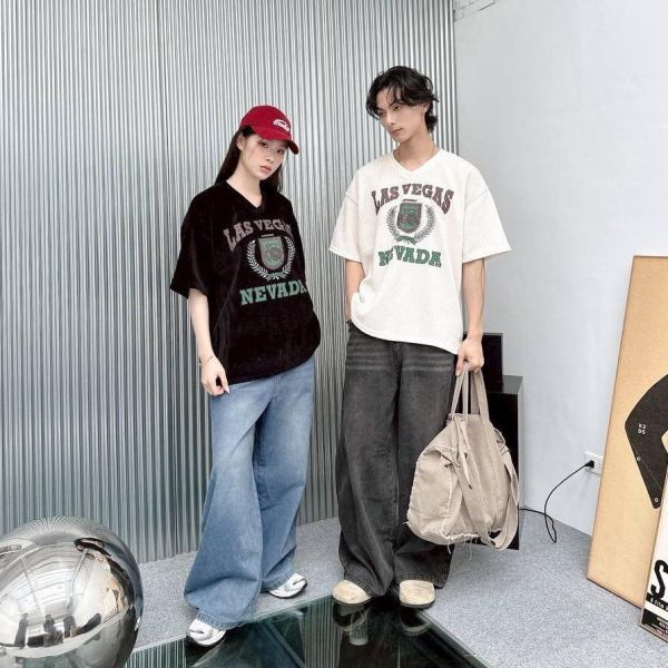 【現貨】LAS VEGAS剝落感印花短Tee 