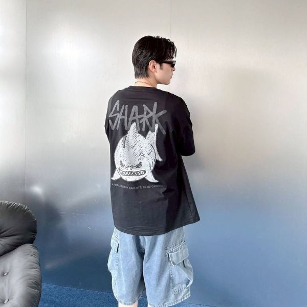 【SORONA®現貨】SHARK鯊魚塗鴉涼感Tee 