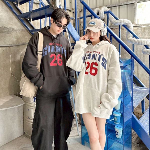 GIANTS 26刺繡刷毛帽Tee 