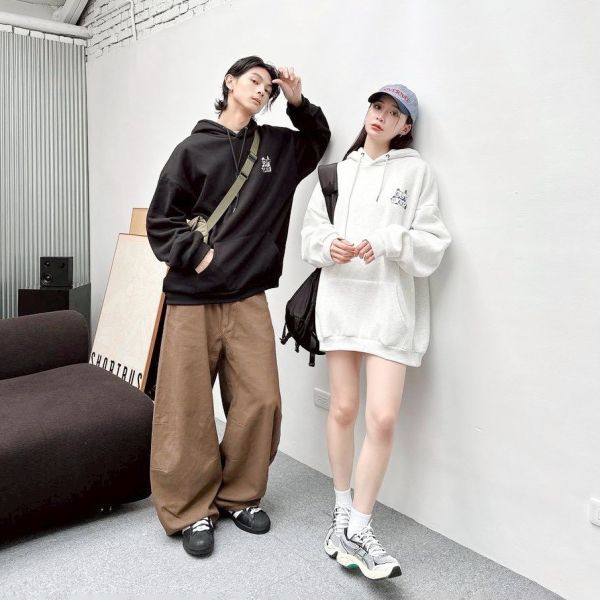 OUTDOOR雙人旅行刷毛帽Tee 