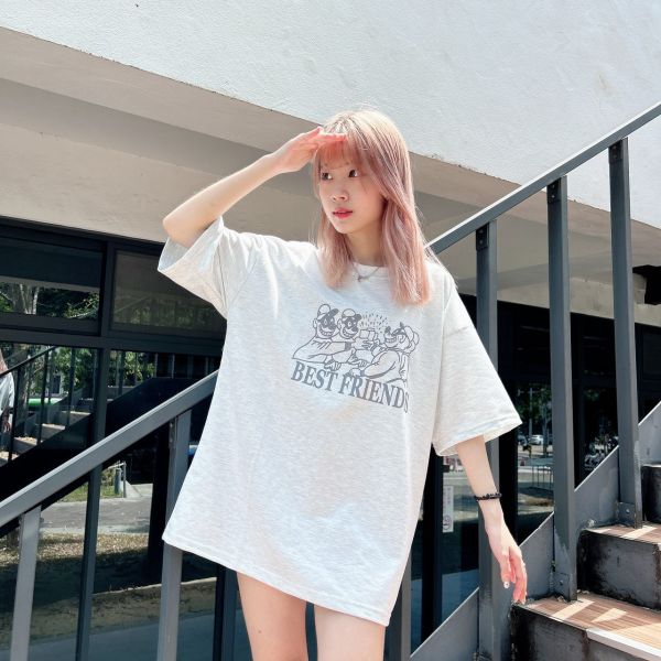 【現貨】Best Friends眼罩小偷乾杯Tee 