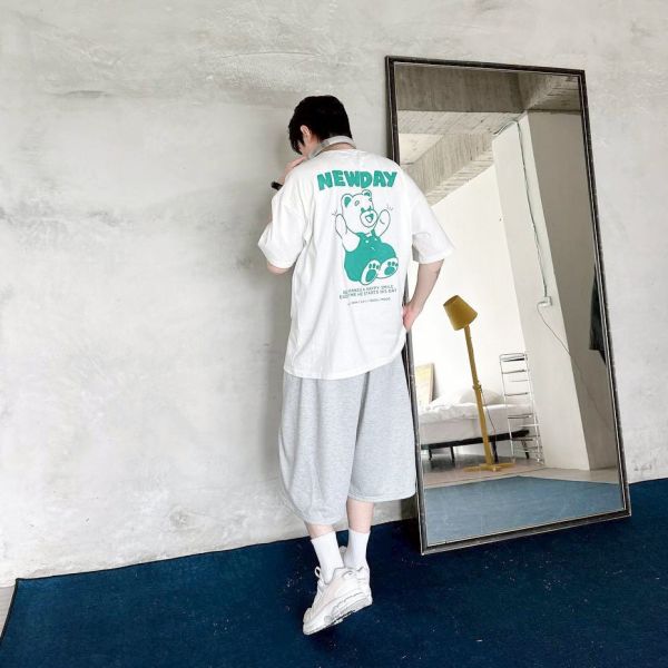 【現貨】NEWDAY吊帶小熊印花Tee 