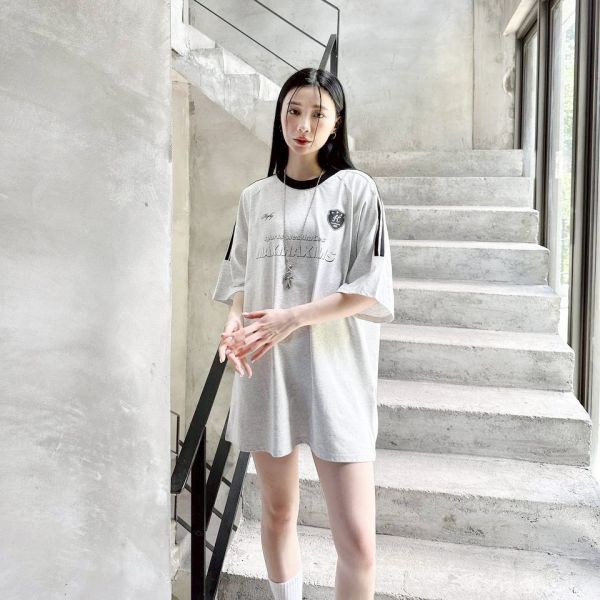 【SORONA®現貨】織帶立體字母印花涼感Tee 