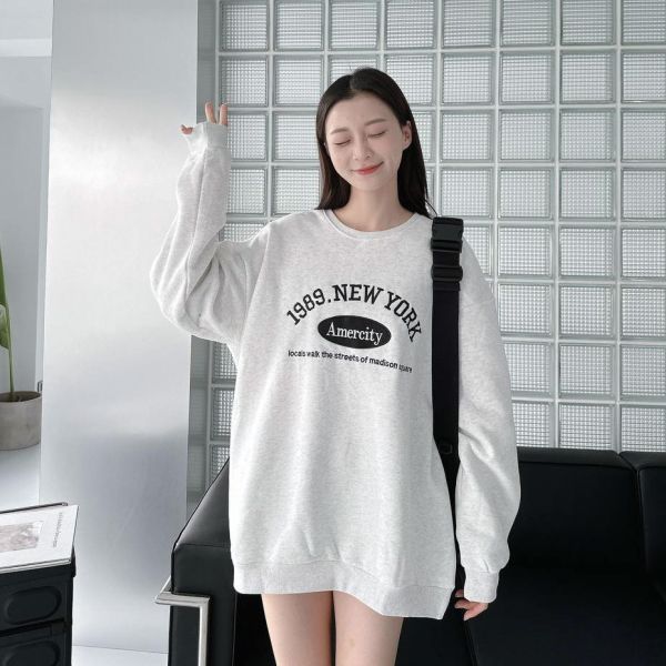 【現貨】刺繡1989 Amercity刷毛大學Tee 