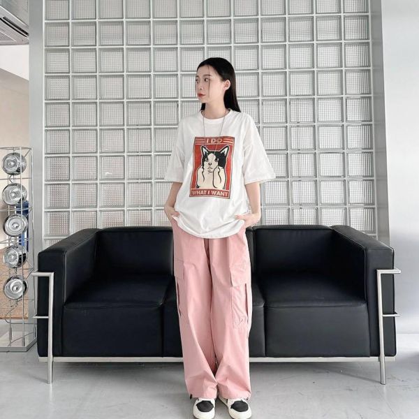 【現貨】I DO中指狗狗問候短Tee 