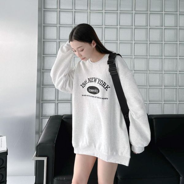 【現貨】刺繡1989 Amercity刷毛大學Tee 