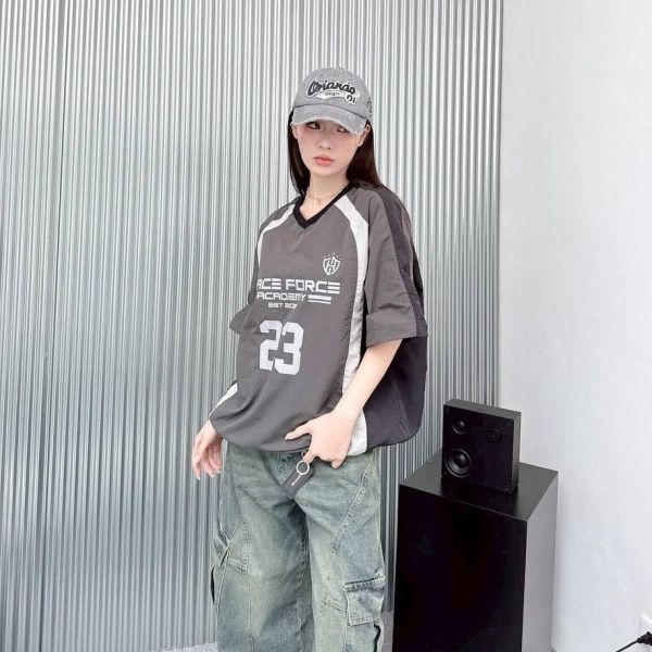 【現貨】space force 23撞色肩袖束口風衣 