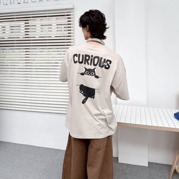 【現貨】CURIOUS貓咪印花短Tee 