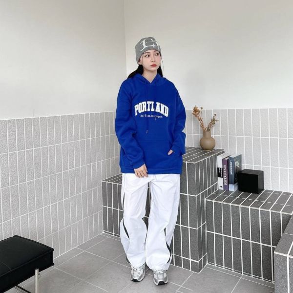 PORTLAND刺繡刷毛帽Tee 